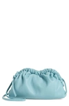 Mansur Gavriel Mini Cloud Leather Clutch In Cerulean