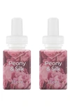 Pura 2-pack Diffuser Fragrance Refills In Pink Peony And Silk