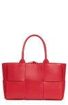 Bottega Veneta Arco Small Leather Tote Bag In Firework-gold