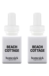 Pura X Homesick 2-pack Diffuser Fragrance Refills In Beach Cottage