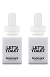 Pura X Homesick 2-pack Diffuser Fragrance Refills In Lets Toast