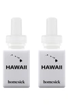 Pura X Homesick 2-pack Diffuser Fragrance Refills In Hawaii