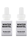 Pura X Homesick 2-pack Diffuser Fragrance Refills In Winter Mantel