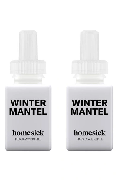 Pura X Homesick 2-pack Diffuser Fragrance Refills In Winter Mantel