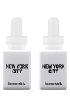 Pura X Homesick 2-pack Diffuser Fragrance Refills In New York City