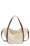 Madewell The Sydney Cotton & Linen Blend Tote Bag In Cloud Lining