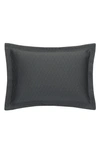 Sferra Favo Boudoir Sham In Charcoal