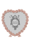 Olivia Riegel Contessa Heart Picture Frame In Rose Gold