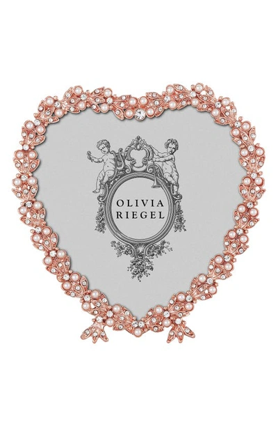 Olivia Riegel Contessa Heart Picture Frame In Rose Gold