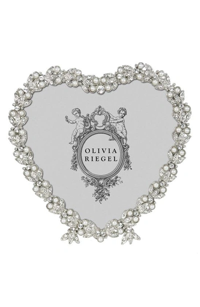 Olivia Riegel Contessa Heart Picture Frame In Silver