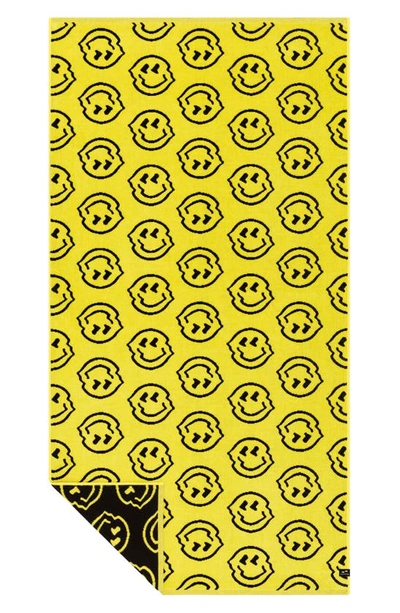Slowtide Sydney Double Sided Beach Towel In Bright Yellow