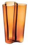 Iittala Alvar Aalto Finlandia Crystal Vase In Copper