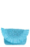 Btb Los Angeles Riley Clutch In Aqua