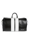 PALM ANGELS CLASSIC TRACK LEATHER TRAVEL BAG