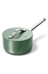 Caraway Nonstick Ceramic 1.75-quart Sauce Pan With Lid In Sage