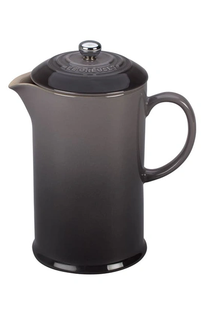 Le Creuset Stoneware French Press In Oyster