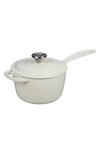 Le Creuset Signature 1.75-quart Enameled Cast Iron Saucepan In White