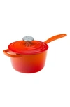 Le Creuset Signature 1.75-quart Enameled Cast Iron Saucepan In Flame