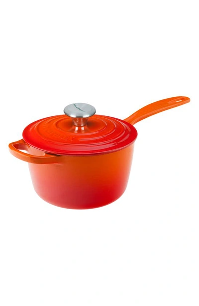 Le Creuset Signature 1.75-quart Enameled Cast Iron Saucepan In Flame