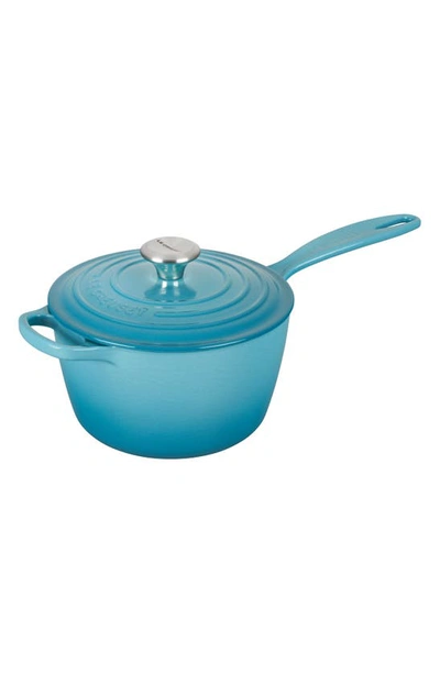 Le Creuset Signature 1.75-quart Enameled Cast Iron Saucepan In Caribbean