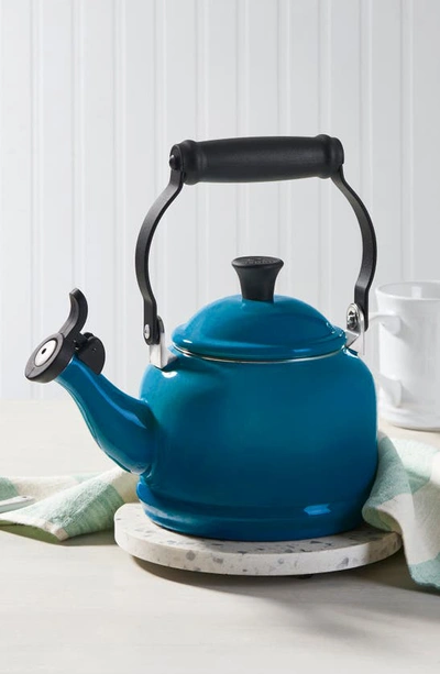 Le Creuset 1.25-quart Demi Kettle In Deep Teal