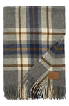 Pendleton Motor Robe Wool Throw Blanket With Carrying Straps In Raleigh Plaid