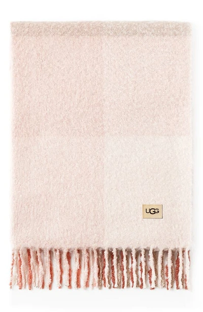 Ugg Brook Plaid Throw In Rosewater Multi