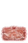 Cult Gaia Eos Beaded Acrylic Box Clutch In Jaipur