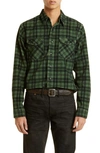 DOUBLE RL SWEET ORR PLAID COTTON CORDUROY WORK SHIRT
