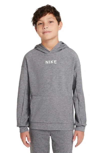 Nike Kids' Dri-fit Hoodie In Charcoal