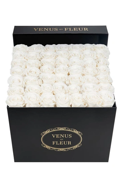 Venus Et Fleur Classic Large Eternity Roses In Pure White