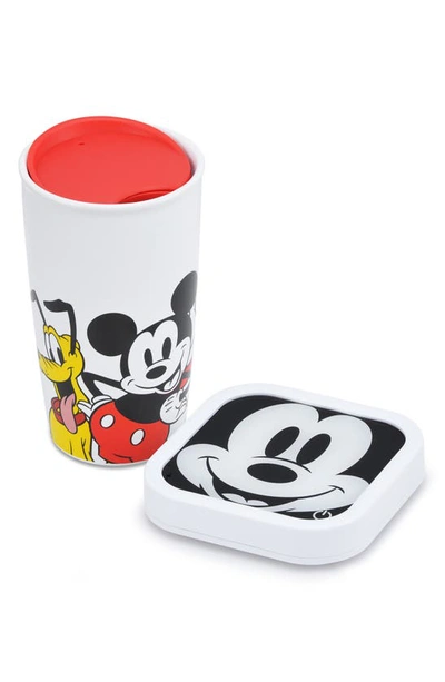 Disney Mickey & Friends Ceramic Travel Mug & Warmer Set In White