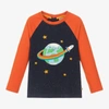 FRUGI BOYS BLUE & ORANGE RAINBOW WORLD TOP