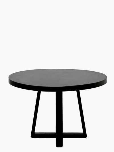 French Connection Black Round Dining Table