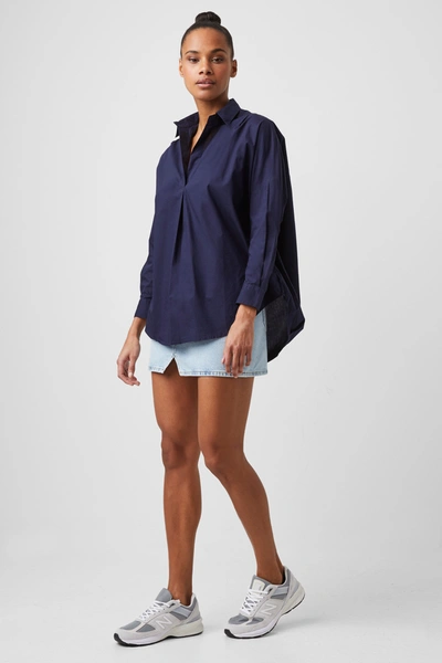 French Connection Rhodes Sustainable Poplin Popover Shirt