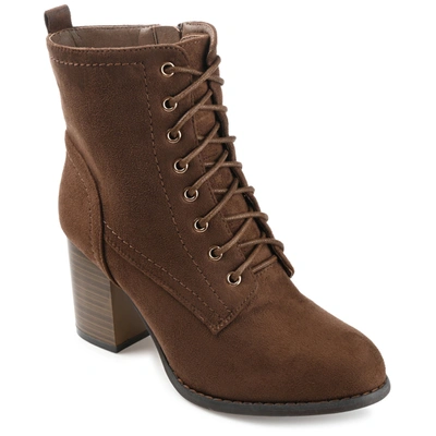 Journee Collection Collection Women's Baylor Bootie In Brown
