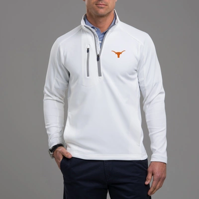 Zero Restriction Texas | Z500 1/4 Zip Pullover | Collegiate In White/metallic Silver