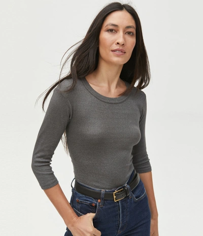 Michael Stars Dora Shine Tee In Oxide