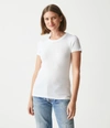 Michael Stars Fallon Shine Tee In White