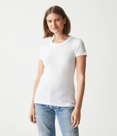 Michael Stars Fallon Shine Tee In White