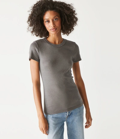 Michael Stars Fallon Shine Tee In Oxide