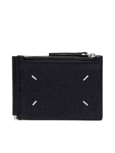 Maison Margiela Logo Wallet In Black