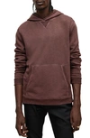 JOHN VARVATOS MILFORD DISTRESSED COTTON FRENCH TERRY HOODIE