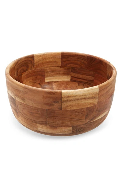 Nordstrom 14-inch Wood Serving Bowl In Warm Brown