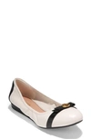 Cole Haan Tova Bow Ballet Flat In Ivory Shee