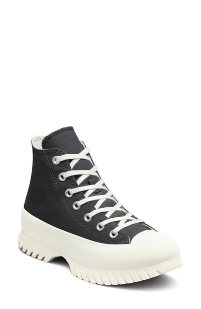 Converse Black & White Chuck Taylor All Star Lugged 2.0 High Trainers