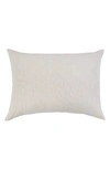 Pom Pom At Home Connor Big Stripe Linen & Cotton Accent Pillow In Ivory/ Amber