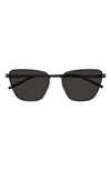 Saint Laurent 57mm Cat Eye Sunglasses In Black
