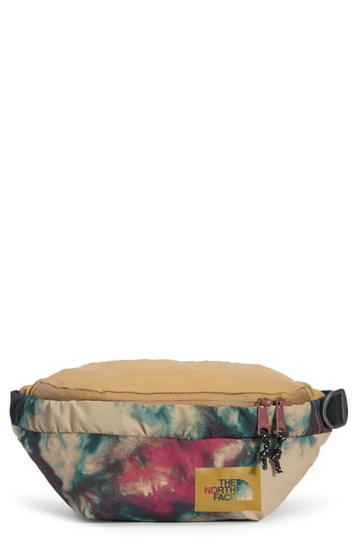 The North Face Mountain Lumbar Water Repellent Belt Bag In Antelope Tan Ice  Dye Print | ModeSens