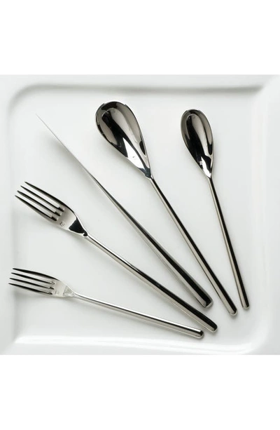 Fortessa Dragonfly Black 5-piece Place Setting In Silver